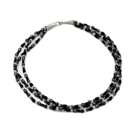 Edelsteincollier – “Shades of Grey”