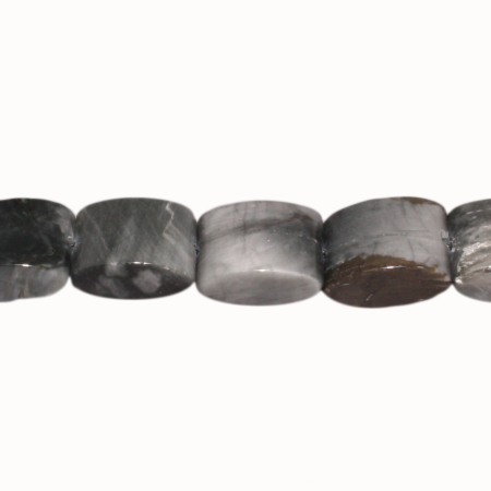 Adlerauge, rechteckig oval, L18 B12 H7mm, Strang 40cm