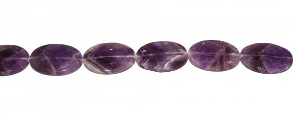 Amethyst, oval, facettiert L40 B30 H8mm