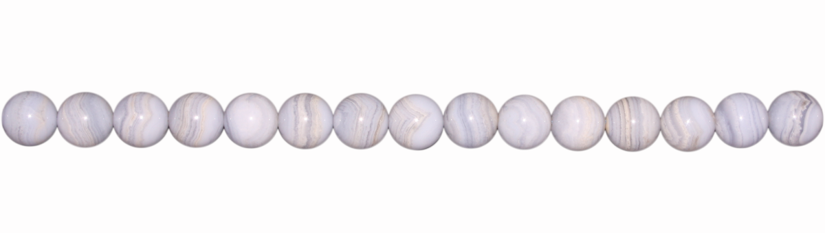 Blauer Streifenachat, Kugel, D12mm