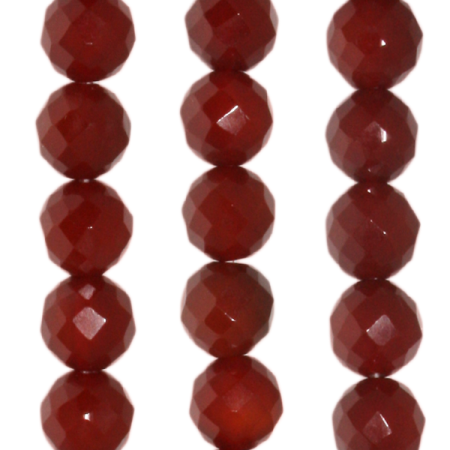 Carneol, Kugel facettiert D 12mm