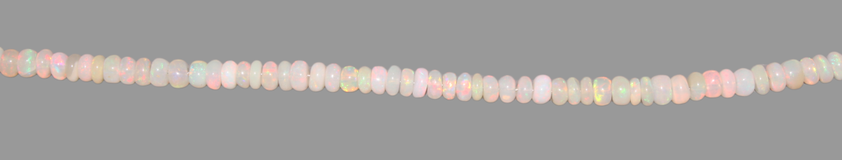 Edelopal, Scheibchen, D4,8mm, 60ct, €5/ct., Strang 40cm