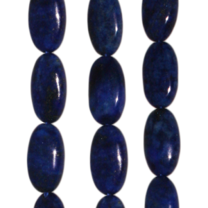 Lapislazuli, oval, L16 B10mm, Strang 40cm