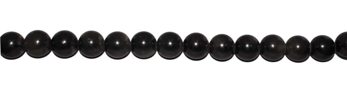 Regenbogen-Obsidian, Kugel, D12mm, Strang 40cm