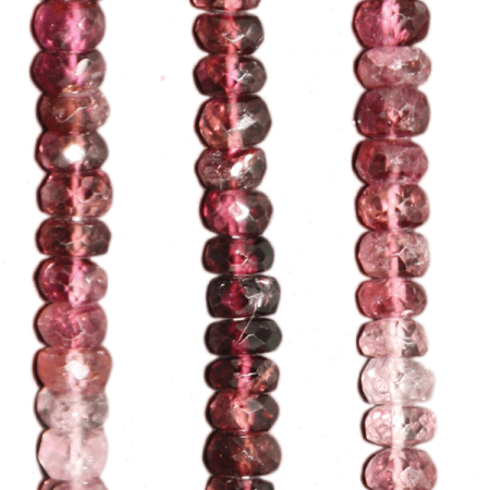 Rubelith (Roter Turmalin), Scheibchen facettiert ca. D5mm