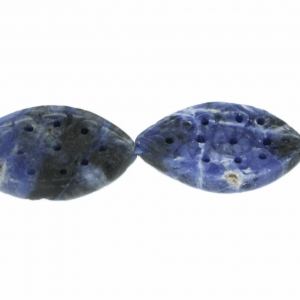 Sodalith, Grawur, oval Auge ca. L28 B18 H5mm