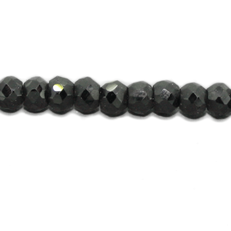Spinell, schwarz, facettiert, D4-5mm