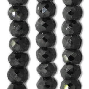 Spinell, schwarz, facettiert, D4-5mm