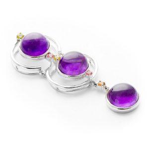 Amethyst Turmalin Anhänger