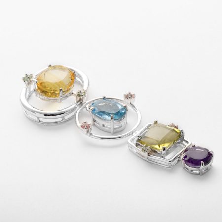 Citrin Topas Lemonit Amethyst Anhänger – “Limited Edeition”