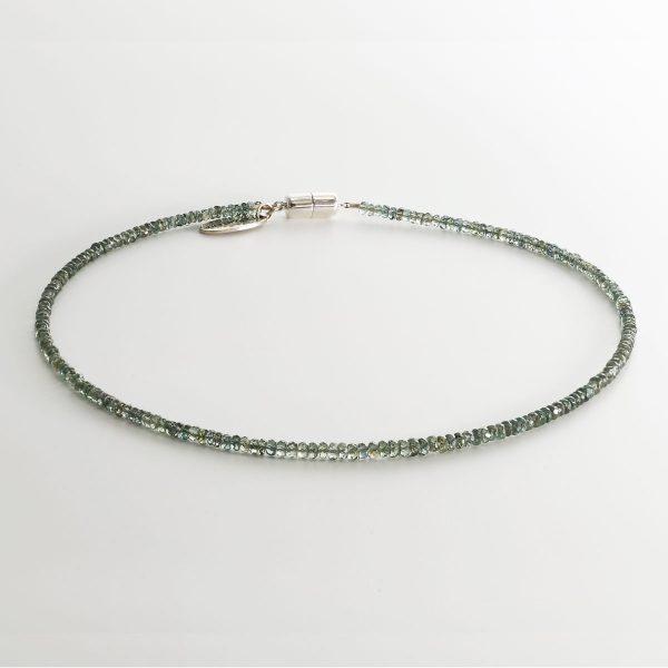 Grüner Saphir Halskette