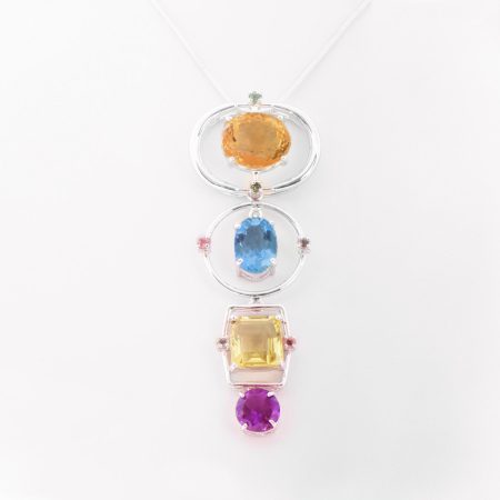 Citrin Topas Lemonit Amethyst Anhänger – “Limited Edeition”