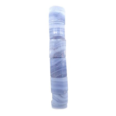 Armband Blauer Streifenachat – “Pastell”