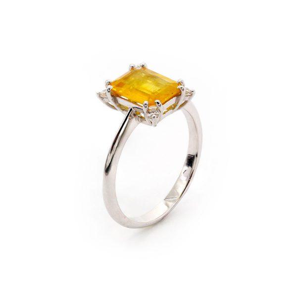 Gelber Saphir Ring