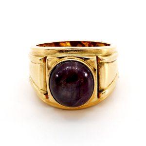 Ring Sternrubin – “Solid Gold”