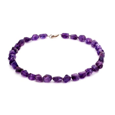 Amethyst Glückstein-Halskette “Sternzeichen Fische”