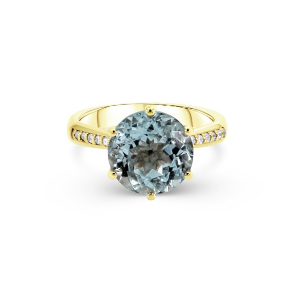 Goldring Aquamarin & Diamanten