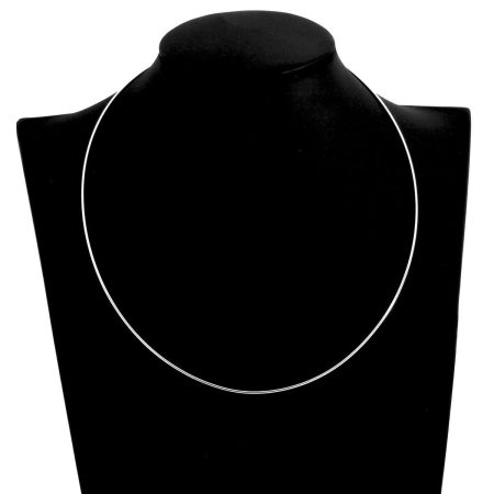 Silber Omega-Kette, rund