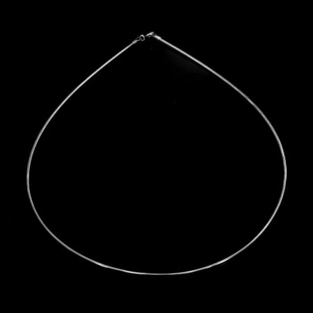 Silber Omega-Kette, rund