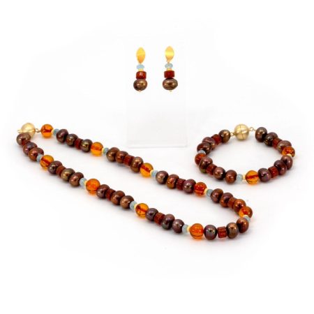 Kurz oder Lang – Schmuckset – “Chocolate and Caramel”