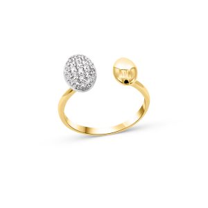 Ring 14kt Gold & Diamant – “Side by Side”