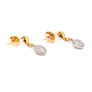 Ohrringe 14kt Gold & Diamant – “Side by Side”