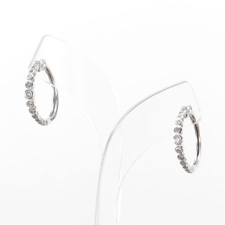 Creolen 14kt Weißgold & Diamanten – “One By One”