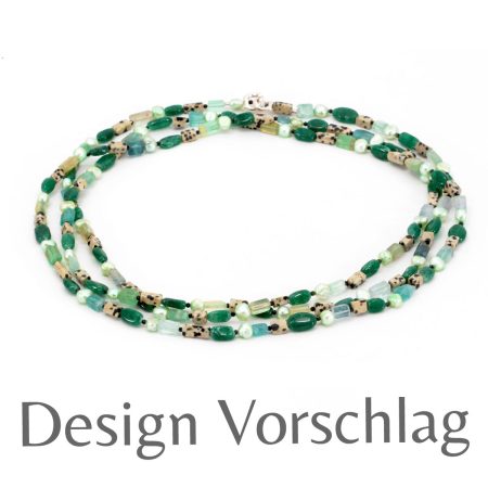 DIY Edelsteinstränge – “Basil Green” – Set zum Selber Fädeln