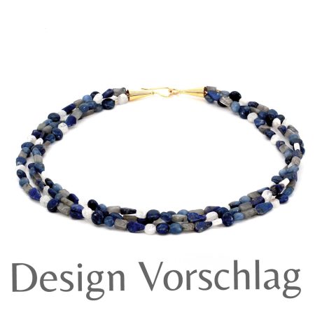 DIY Edelsteinstränge – “Sky Blue” – Set zum Selber Fädeln