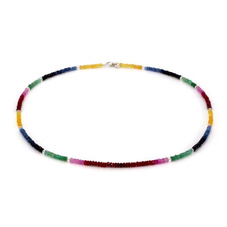 Halskette Regenbogen Saphir – “Delicate”