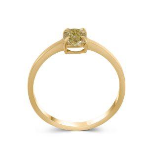 Verlobungsring Solitär 18 kt Gold & Gelber Diamant – “Yellow Diamond”