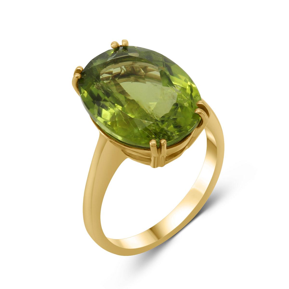 18 kt Gelbgold Ring mit Peridot – “Candy Rings”