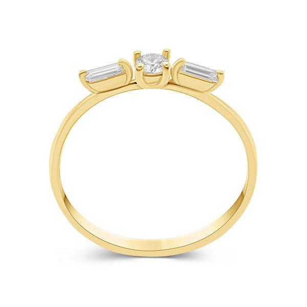 Gold Diamant Ring zart