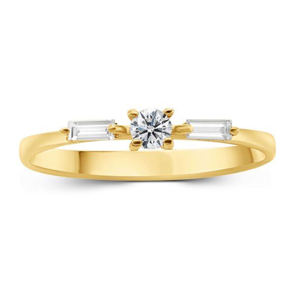 Gold Diamant Ring zart
