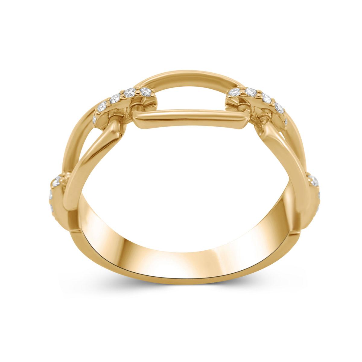 Ring 18 kt Gold & Brillanten – “Chain”