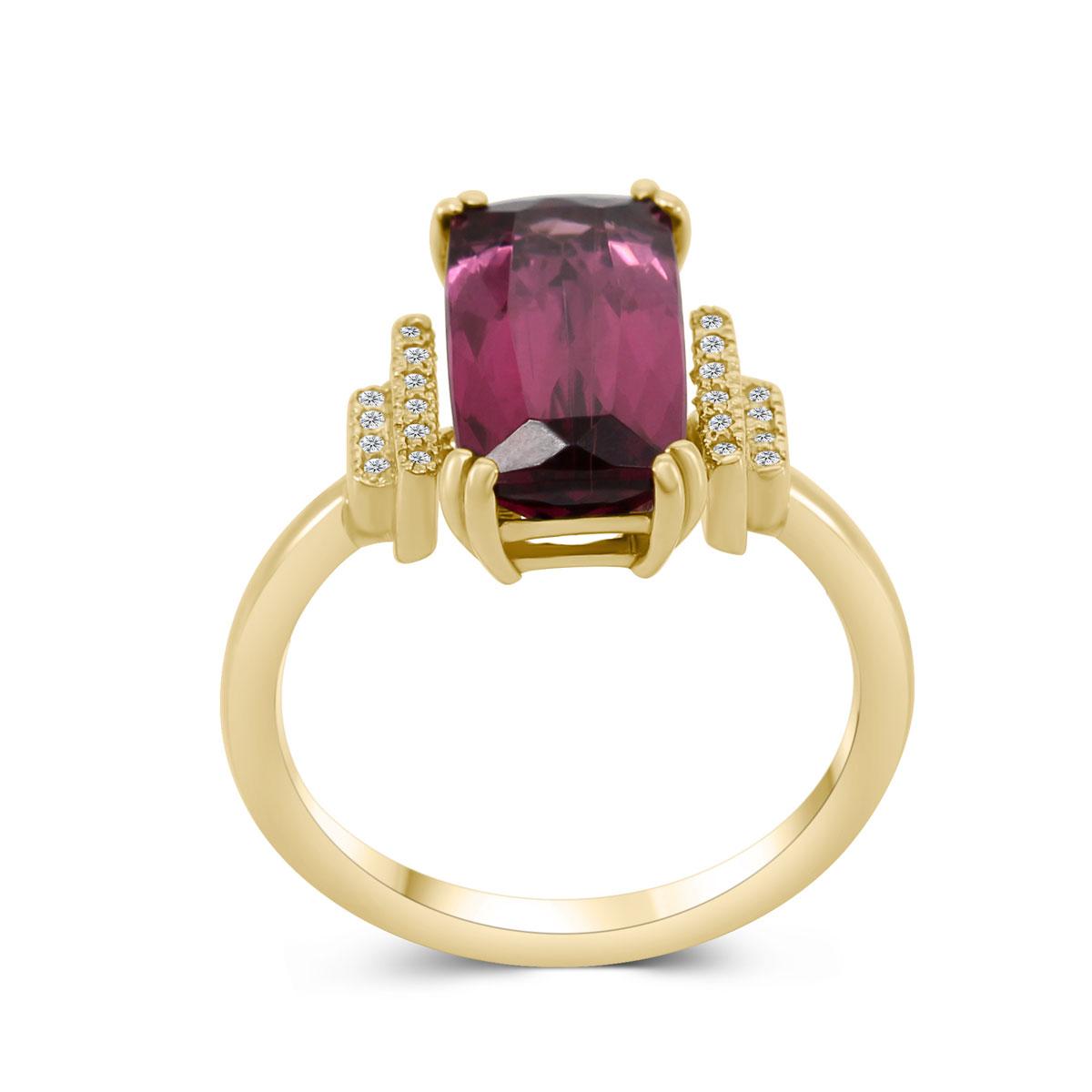 Ring 14 kt Gold Rubellith & Diamanten – “Unique”