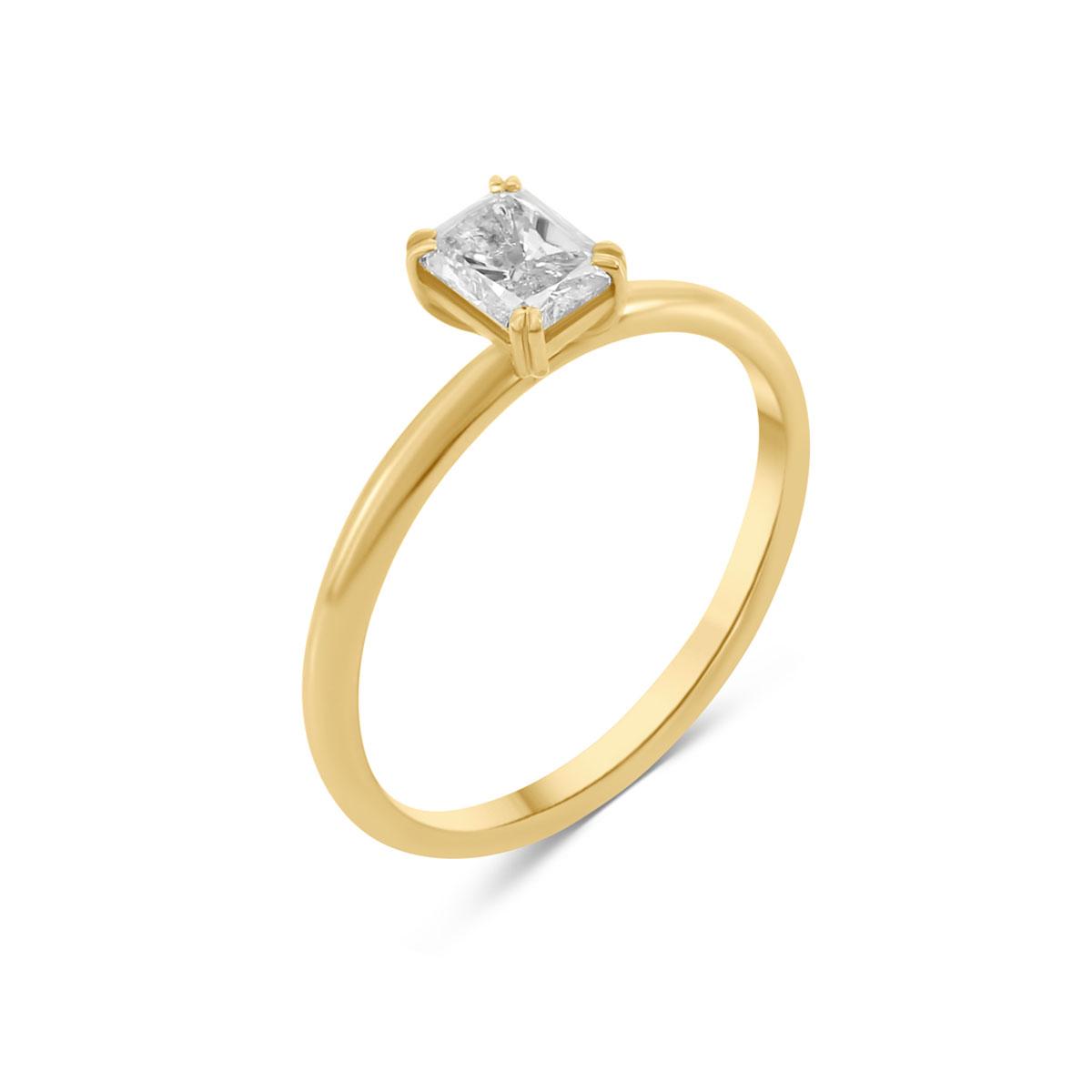 Verlobungsring 14kt Gold mit 0,6ct Diamant – “Radiant”