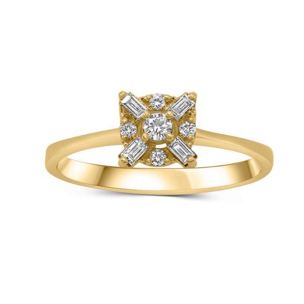 Verlobungsring Gold Diamanten