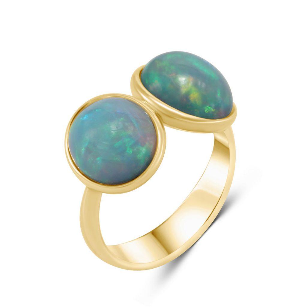 Welo Opal Ring Gold