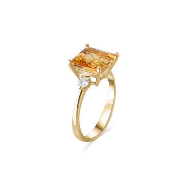 Ring Gold Heliodor Diamant