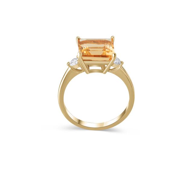 Ring Gold Heliodor Diamant