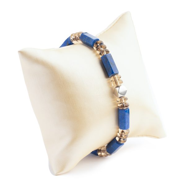 Männer Armband Lapislazuli Rauchquarz