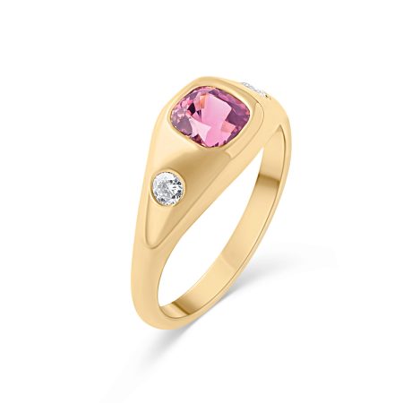 Goldring 18 kt Pink Spinell Diamant