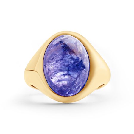 Herrenring 18kt Gold & Tansanit – “Ocean”