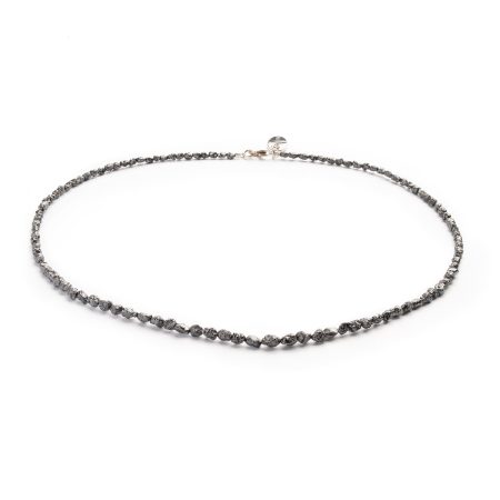 Halskette Schwarzer Rohdiamant – “Black Beauty”
