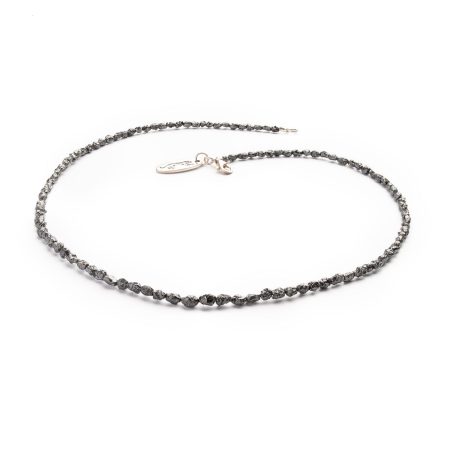 Halskette Schwarzer Rohdiamant – “Black Beauty”