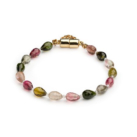 Armband aus facettierten Turmalin-Tropfen – “Delicate”