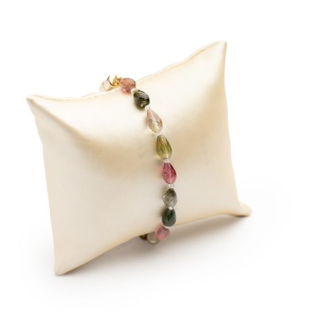 Armband aus facettierten Turmalin-Tropfen – “Delicate”