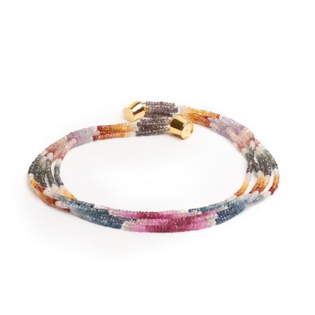 Halskette Regenbogen-Saphir – “Aquarell”