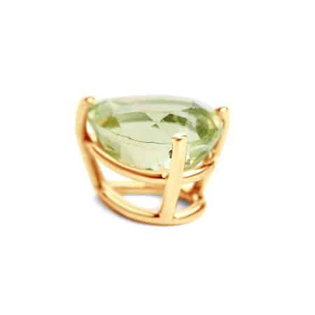 Anhänger grüner Turmalin & 18kt Gelbgold – “Flying Turmalin”